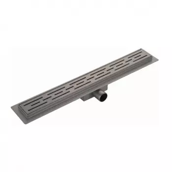 Душевой трап (лоток) Haiba HB91800-3 80 см, с решеткой и опорами, серый