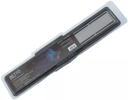 Душевой лоток Pestan Betto Net Line 55 хром матовый, с решеткой