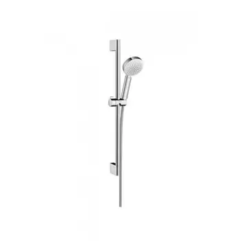 Душевой набор 9 л/мин 0,65м Hansgrohe Crometta 100 Vario EcoSmart 26654400, белый/хром