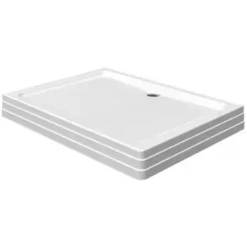 Душевой поддон 120х90 правый белый