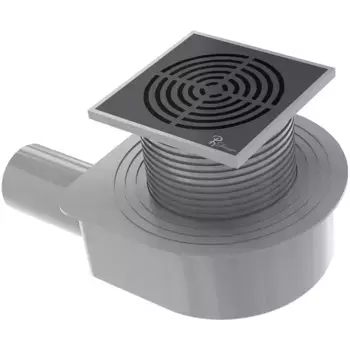 Душевой трап Armadi Art Smart Design 15х15 с решеткой черный матовый