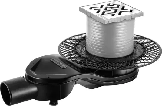 Душевой трап Berges Platz Antik 091160, 10x10 см, хром