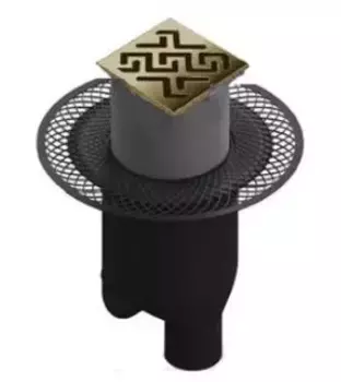 Душевой трап Berges Platz Antik 15х15 бронза