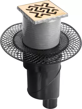 Душевой трап Berges Wasserhaus Platz Antik 10 см 092060