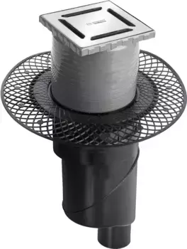 Душевой трап Berges Wasserhaus Platz Norma 10x10 см 090058