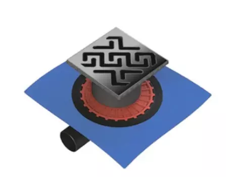 Душевой трап Berges Zentrum Antik 091364, 10x10 см, хром глянец