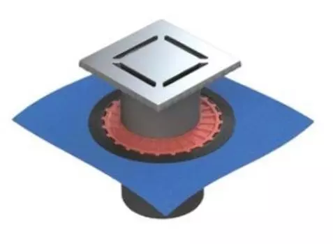 Душевой трап Berges Zentrum Norma 15х15 хром глянцевый