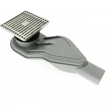 Душевой трап Esbano Box, 10х10 см, матовый хром