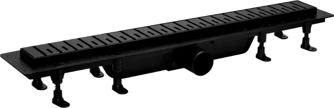 Душевой трап (лоток) Plastbrno DESIGN 6 SZA6750 с решеткой и опорами, черный