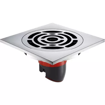 Душевой трап Orange 10x10 хром глянцевый