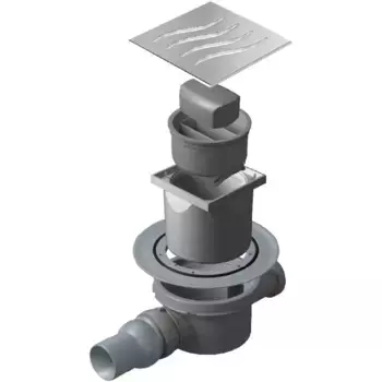 Душевой трап Pestan Confluo Standard Dry 2 10х10 нержавеющая сталь без рамки