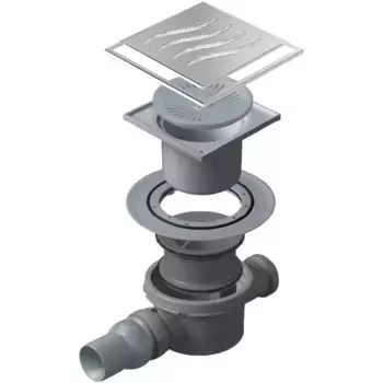 Душевой трап Pestan Confluo Standard Tide 2 Mask 15х15 нержавеющая сталь с рамкой