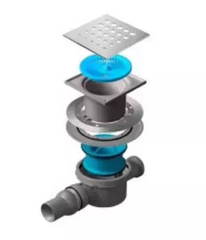 Душевой трап Pestan Standard Drops 2 15x15 нержавеющая сталь без рамки