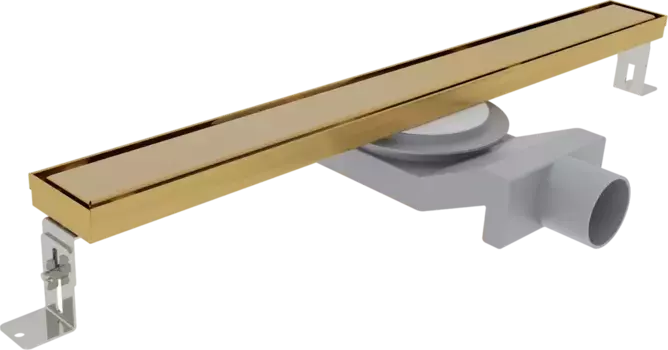 Душевой трап Plumberia Selection PSL Linear 90 золото брашированное