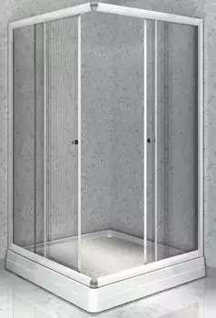 Душевой угол Radomir Дрим 90х110 R профиль белый стекло прозрачное с низким поддоном