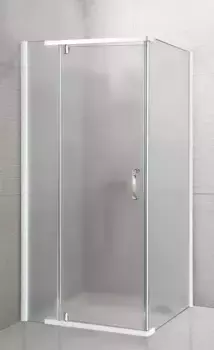 Душевой угол Royal Bath HPVD 100х90 профиль белый стекло матовое