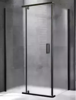 Душевой угол Royal Bath HPVD 110х80 профиль черный стекло матовое