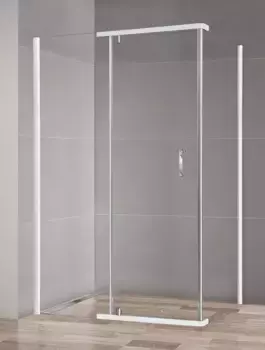 Душевой угол Royal Bath HPVD 110х80 профиль белый стекло прозрачное