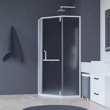 Душевой уголок RGW Hotel 100х100 350608400-25 белый, стекло матовое