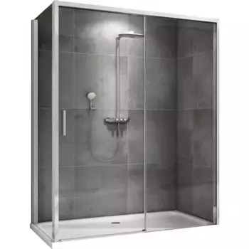 Душевой уголок Abber Komfort AG93140-S92 140x90, профиль хром, стекло прозрачное