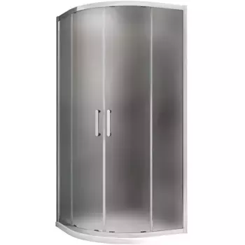 Душевой уголок Abber Schwarzer Diamant AG01100M 100x100, профиль хром матовый, стекло матовое