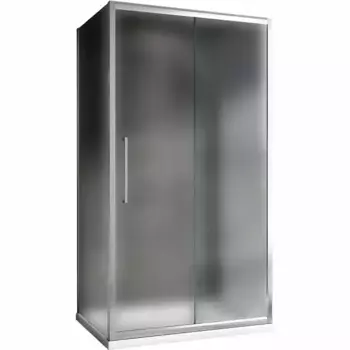 Душевой уголок Abber Schwarzer Diamant 100х90 AG30100MH-S90M-S90M хром, стекло матовое