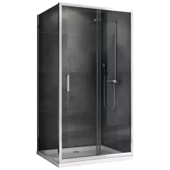 Душевой уголок Abber Schwarzer Diamant 110x50 AG301105-S505 хром, стекло прозрачное