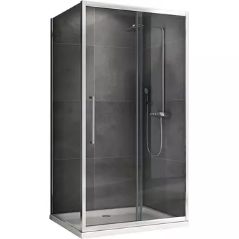 Душевой уголок Abber Schwarzer Diamant AG30140H-S85 140х85, профиль хром, стекло прозрачное