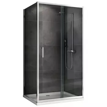 Душевой уголок Abber Schwarzer Diamant 140x60 AG301405-S605 хром, стекло прозрачное