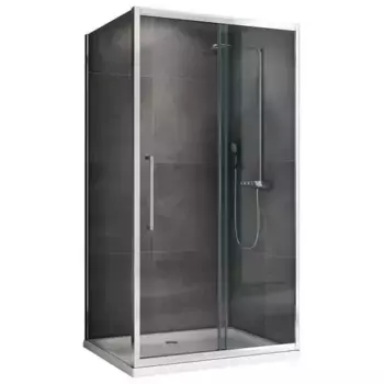 Душевой уголок Abber Schwarzer Diamant 150х70 AG30150H-S70-S70 хром, стекло прозрачное