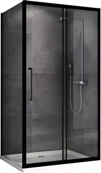 Душевой уголок Abber Schwarzer Diamant AG30160BH-S90B 160x90, профиль черный, стекло прозрачное