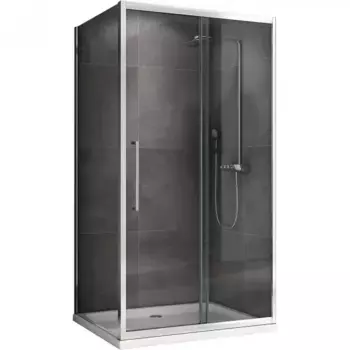 Душевой уголок Abber Schwarzer Diamant 170х75 хром стекло прозрачное
