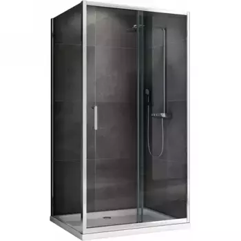 Душевой уголок Abber Schwarzer Diamant AG301505-S1005 150x100, профиль хром, стекло прозрачное