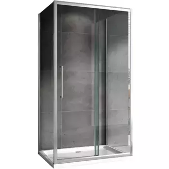 Душевой уголок Abber Schwarzer Diamant AG30160H-S85-S85 160x85, профиль хром, стекло прозрачное