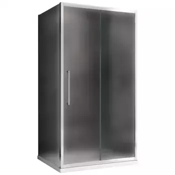 Душевой уголок Abber Schwarzer Diamant AG30170MH-S50M 170x50, профиль хром, стекло матовое