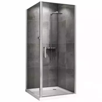 Душевой уголок Abber Sonnenstrand AG04100-S100 100x100, профиль хром, стекло прозрачное
