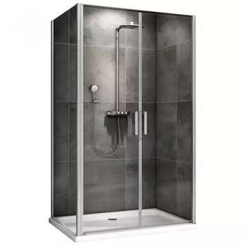 Душевой уголок Abber Sonnenstrand 100х70 AG04100C-S70 хром, стекло прозрачное