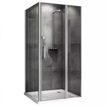 Душевой уголок Abber Sonnenstrand AG04110S-S90 90x110, профиль хром, стекло прозрачное