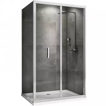 Душевой уголок Abber Sonnenstrand AG07090-S85 90x85, профиль хром, стекло прозрачное