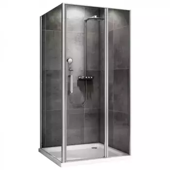 Душевой уголок Abber Sonnenstrand AG04100S-S80 100x80, профиль хром, стекло прозрачное