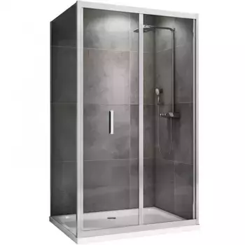 Душевой уголок Abber Sonnenstrand AG07120-S85 120x85, профиль хром, стекло прозрачное
