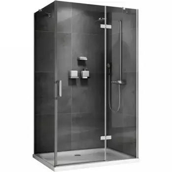 Душевой уголок Abber Zart 90x70 AG08090-S71 хром, стекло прозрачное