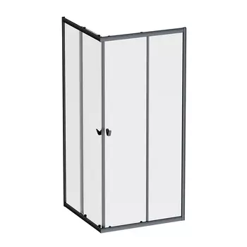 Душевой уголок AM.PM Sunny W87G-403-9090-BT 90x90 см, черный матовый