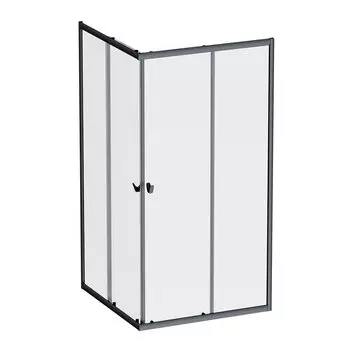 Душевой уголок AM.PM Sunny W87G-403-100100-BT 100x100 см, черный матовый
