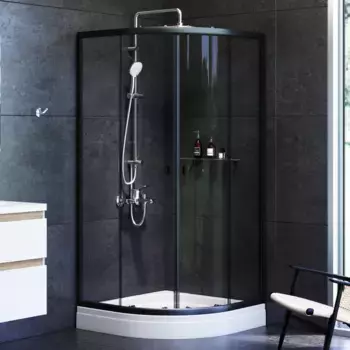 Душевой уголок AM.PM X-Joy 90х90 черный матовый