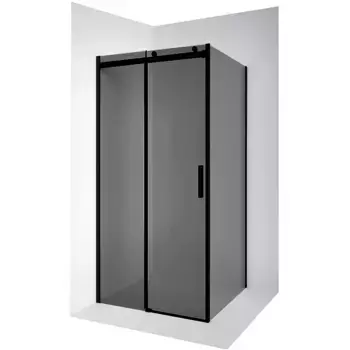 Душевой уголок Ambassador Benefit 120х100 черный стекло тонированное