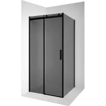 Душевой уголок Ambassador Benefit 120х80 черный стекло тонированное