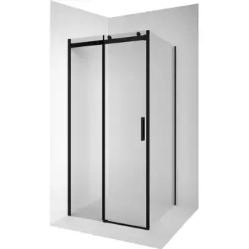 Душевой уголок Ambassador Benefit 130х100 черный стекло прозрачное