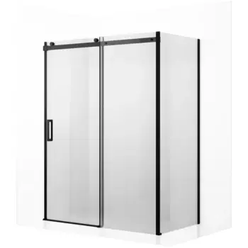 Душевой уголок Ambassador Benefit 160х90 черный стекло прозрачное