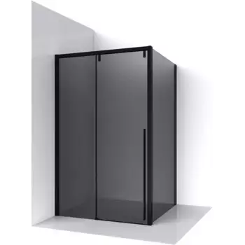 Душевой уголок Ambassador Intense 140х110 черный стекло тонированное